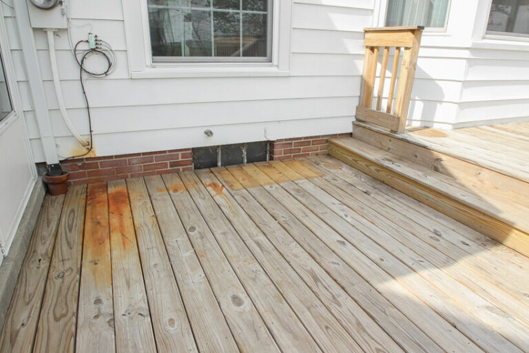 how to prep a deck for staining