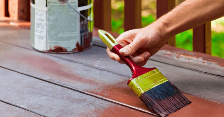 painting vs staining deck